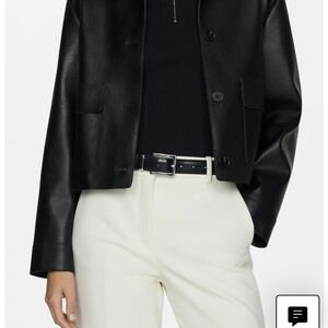 Black Leather Women's Jacket